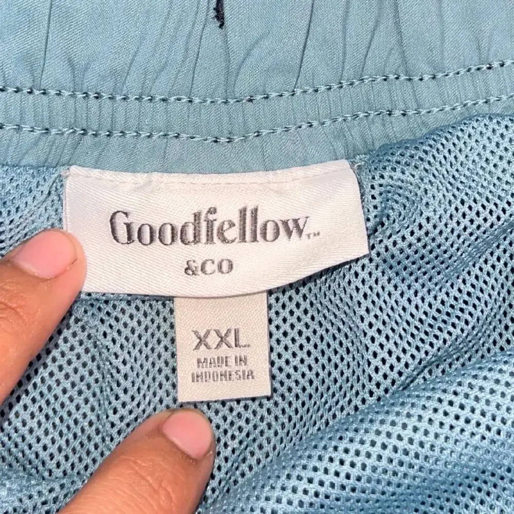 Goodfellow & Co Black Lined Drawstring Swim Trunks SZ XXL Beach Swim Vacation